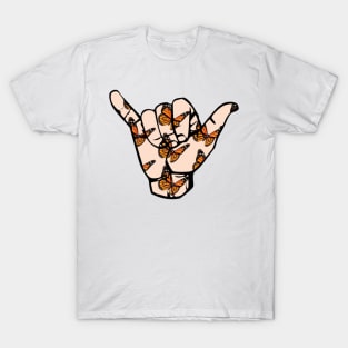 Butterfly Shaka Hand T-Shirt